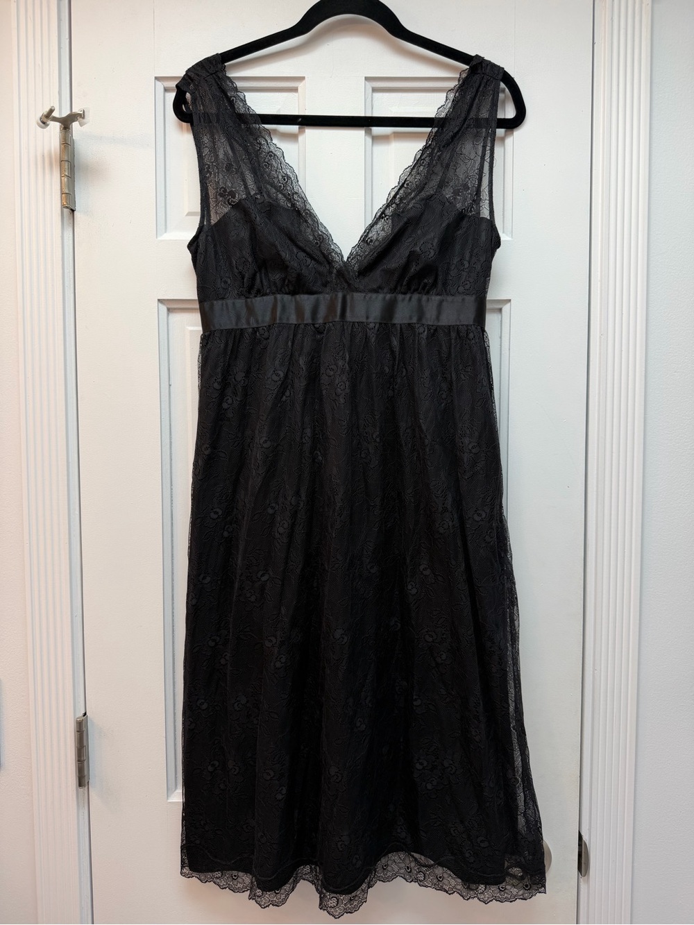 Club Monaco Black Lace Detail Dress
